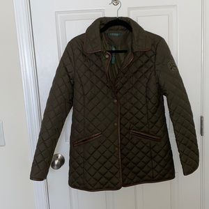 Ralph Lauren quilted button down jacket.